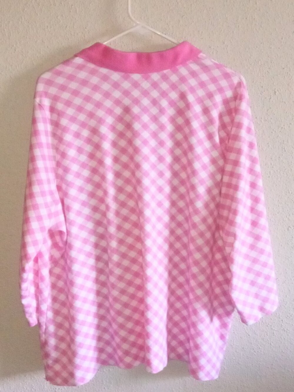 Perfectly Soft Pink Women's 100% Cotton Polo Top 3/4 Sleeve Collar Neckline - Picture 5 of 13